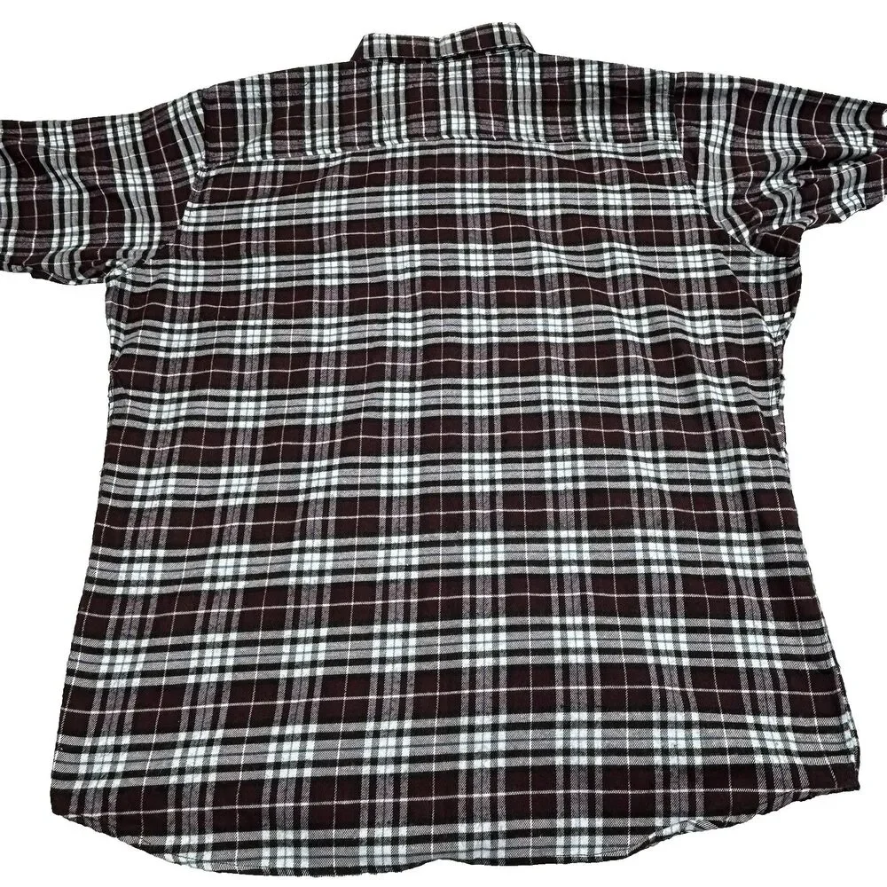 Mountain Ridge Shirt Mens 3XL Big Red Plaid Flannel Long Sleeves Button Up NWT